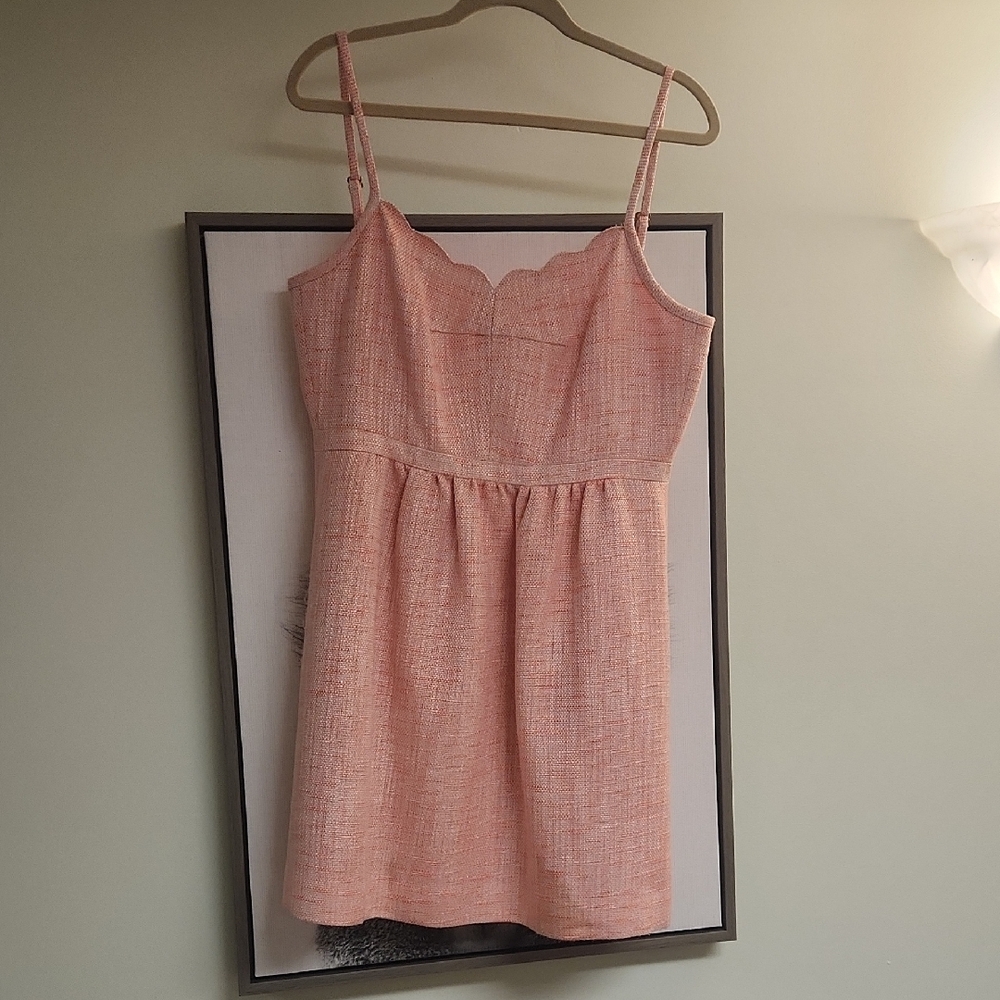 J. Crew Pink Tweed Dress
